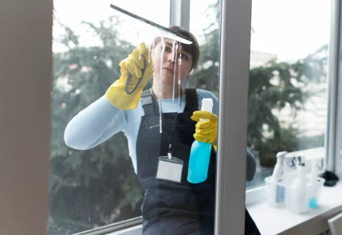 Nettoyage de vitres intérieures et extérieures à Moivrons
